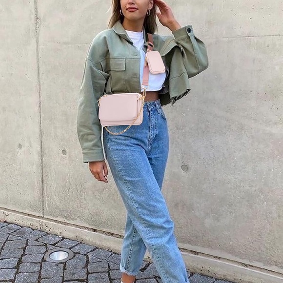 Pinkish Purple Crossbody Bag Set - Picture 2 of 3